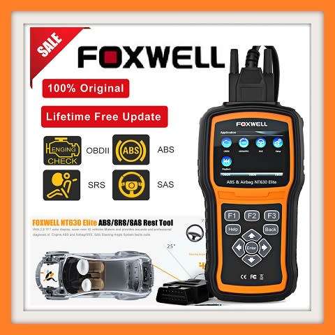 Foxwell NT630 Elite OBD 2 ABS Airbag SRS SAS Crash Data Reset Car Diagnostic Tool