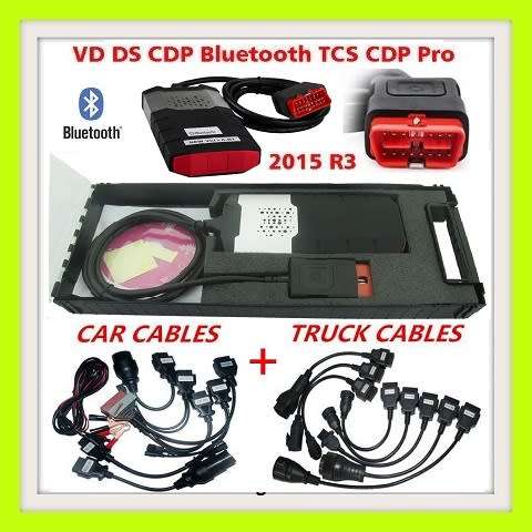 VD TCS CDP (LIKE THE DELPHIS DS150E) PRO PLUS OBD OBD2 DIAGNOSTIC TOOL + 8 CAR/ TRUCK CABLES