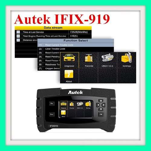 Autek IFIX919 OBD2 Diagnostic Tool Full System Diagnostic Car Engine ABS Airbag SAS Transmission