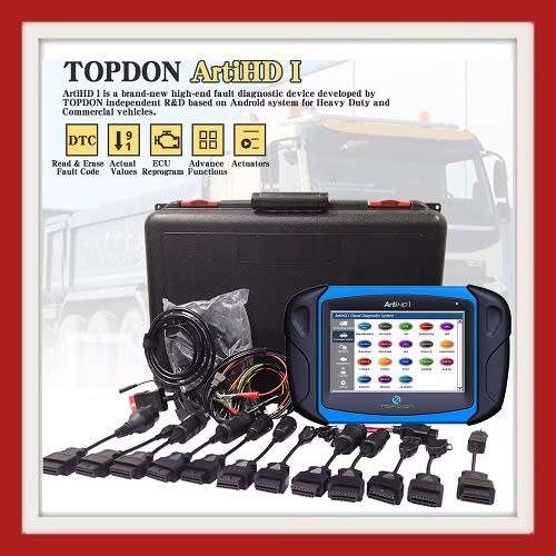 TOPDON ArtiHD Heavy Duty High-End Diagnostic with Extensive Coverage plus ECU Programming