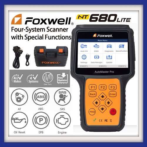 Foxwell NT680Lite Four System Scanner with Special Functions
