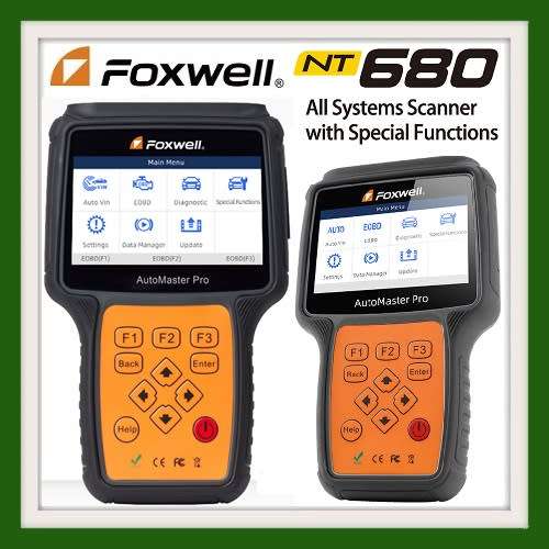 Foxwell NT680 All Systems Scanner with Special Functions.