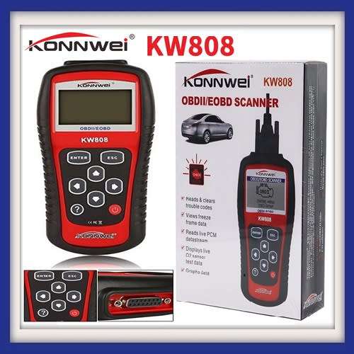 KONNWEI KW808 EOBD OBD2 OBDII AUTO DIAGNOSTIC SCANNER