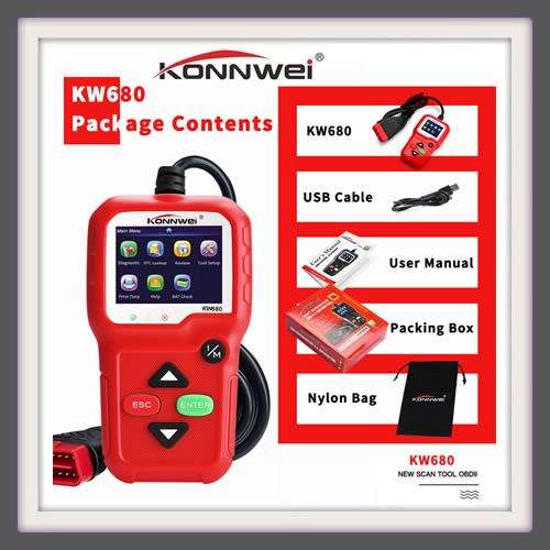 KONNWEI KW680 OBD2 Automotive Scanner