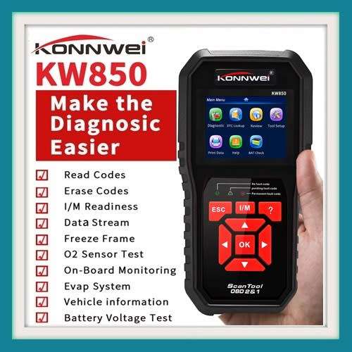 KONNWEI KW850 Code Reader OBD II Auto Diagnostic Code Scanner