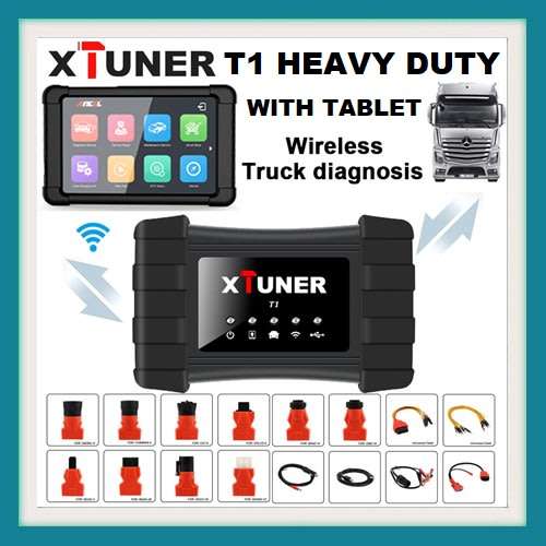 XTUNER T1 HEAVY DUTY TRUCKS DIAGNOSTIC TOOL + TABLET