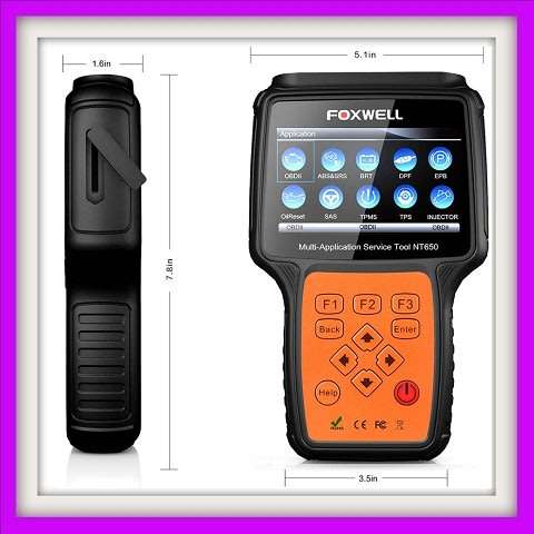 Foxwell NT650Elite OBD2 Diagnostic Tool ABS Airbag SAS EPB DPF TPMS Oil Reset Injector ODB2 Scanner
