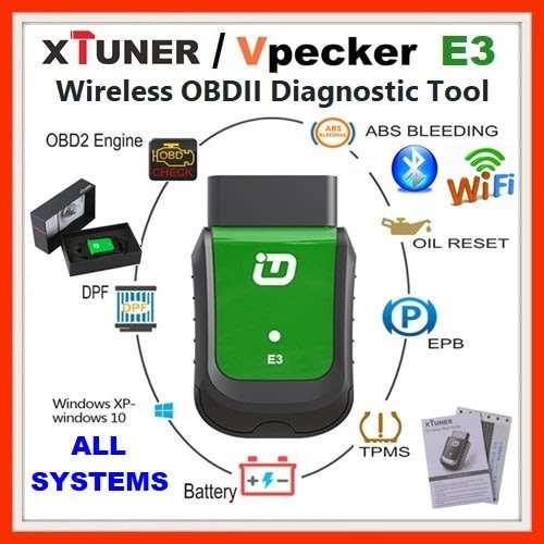 XTUNER E3 WIFI Full System OBD2 Diagnostic Tool With Special Function.