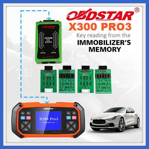 OBDSTAR X300 PRO3 Key Master Standard Configuration Immobilizer/Odometer /EEPROM/PIC+OBDII