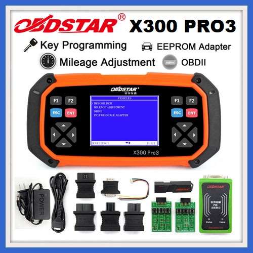 OBDSTAR X300 PRO3 Key Master Standard Configuration Immobilizer/Odometer /EEPROM/PIC+OBDII