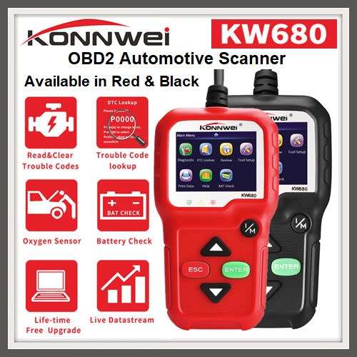 KONNWEI KW680 OBD2 Automotive Scanner