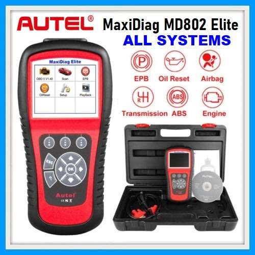Autel MaxiDiag MD802 Elite OBDII Diagnostic Tool