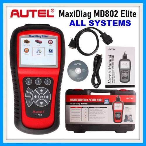 Autel MaxiDiag MD802 Elite OBDII Diagnostic Tool