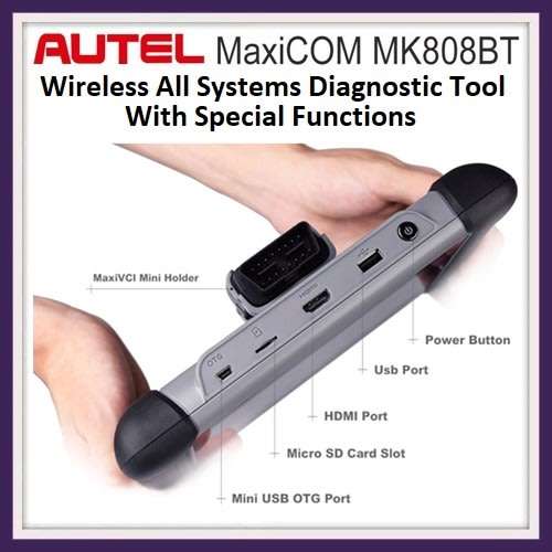 Autel MaxiCOM MK808BT Diagnostic Tool with MaxiVCI Supports Full System Diagnosis