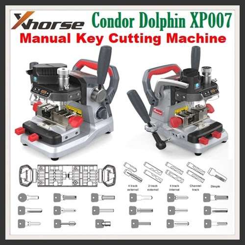 Xhorse Condor Dolphin XP007 Manual Key Cutting Machine for Laser, Dimple and Flat Keys
