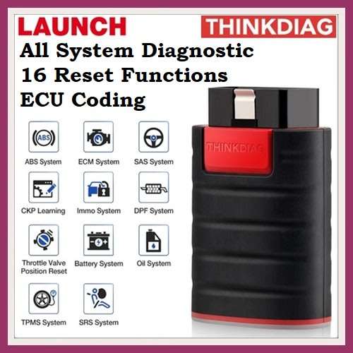 Launch Thinkdiag OBD2 Full System Diagnostic Tool. Free 3 Vehicle Brand Software For 1 Year