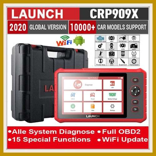 Launch CRP909X OBD2 Full Systems Car Diagnostic Scanner With 15 Service Functions