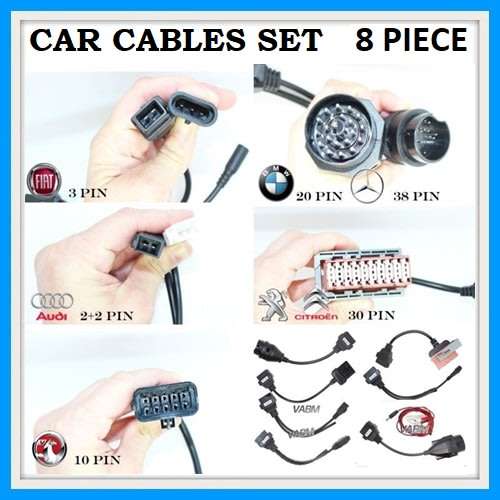 Adapter Cables For delphi DS150E cdp OBD2 OBDII Cars Diagnostic Interface Tool Full Set 8 Piece