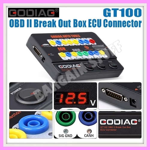 Godiag GT100 Auto Tools OBD II Break Out Box ECU Connector