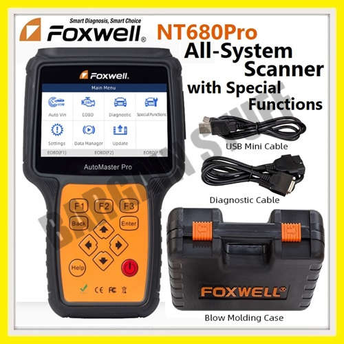 FOXWELL NT680Pro All-System & Most make Scanner with Special Functions