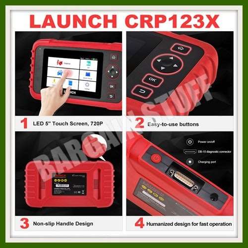 Launch CRP123X 4 System OBD2 Scanner Professional Automotive Code Reader