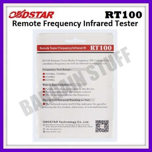 OBDStar RT100 Remote Tester Frequency / Infrared IR