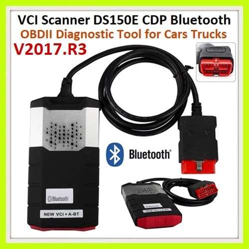 DS150E VCI (Like Delphi) OBDII Bluetooth Diagnostic Tool Latest software V2017.R3 Cars & Trucks.