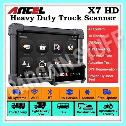 Ancel X7 HD Full System Heavy Duty Truck Diagnostic Tool