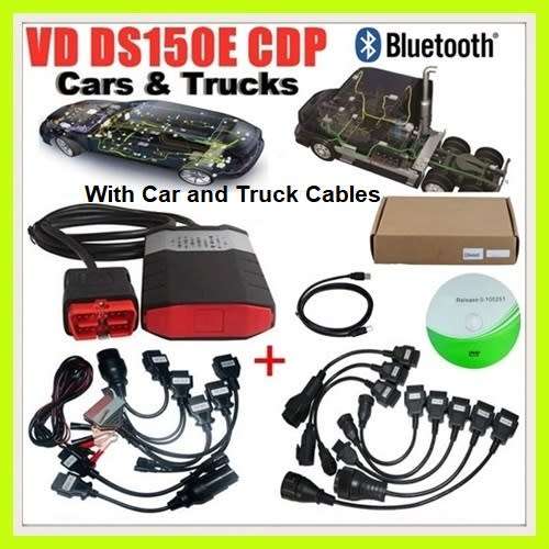 Delphi DS150E Pro PLus OBD2 Diagnostic Tool with 2020.23 Software + 8 Car & Truck Cables
