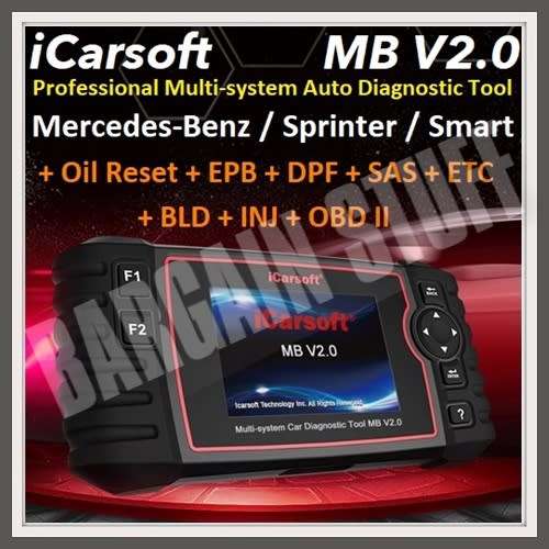 iCarsoft MB V2.0 Professional Multi-System Auto Diagnostic Tool for Mercedes-Benz / Sprinter / Smart