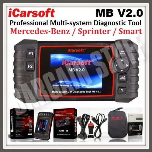 iCarsoft MB V2.0 Professional Multi-System Auto Diagnostic Tool for Mercedes-Benz / Sprinter / Smart