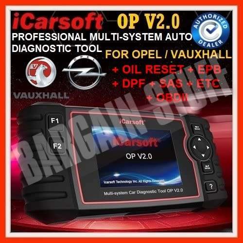 iCarsoft OP V2.0 For Opel / Vauxhall Professional Multi-System Auto Diagnostic Tool
