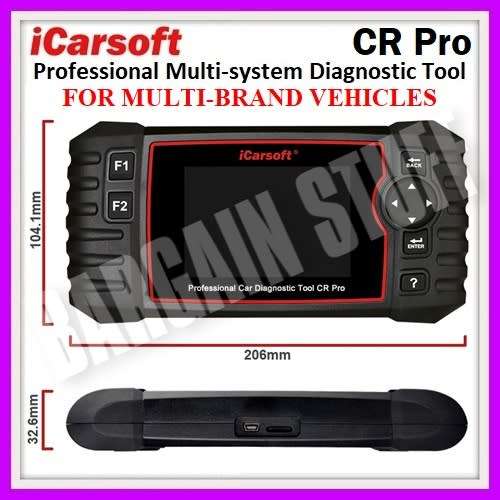 iCarsoft CR Pro Multi-System Professional Diagnostic Tool