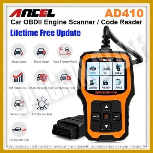 Ancel AD410 OBD2 Engine Code Reader Scanner