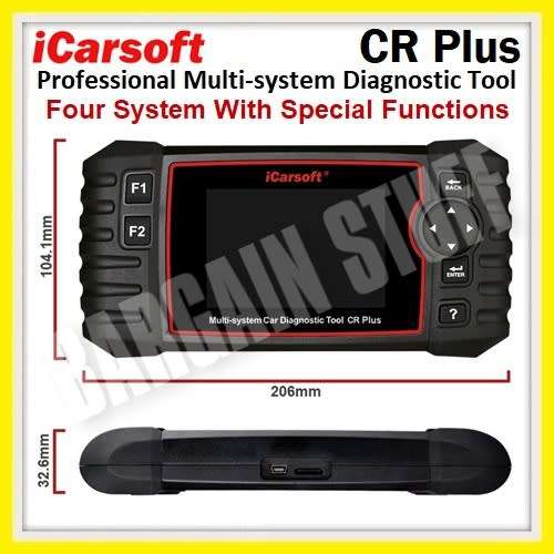 iCarsoft CR Plus Professional 4 System Diagnostic Tool With Special Functions
