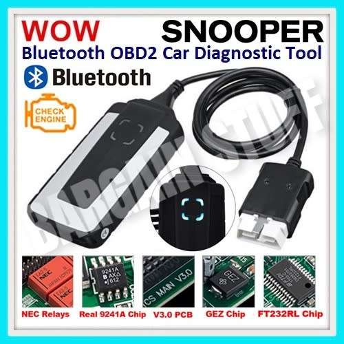 WOW Snooper CDP With V5.008 R2 Software Bluetooth OBD OBD2 Diagnostic Scanner