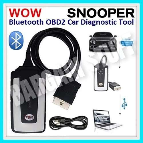 WOW Snooper CDP With V5.008 R2 Software Bluetooth OBD OBD2 Diagnostic Scanner