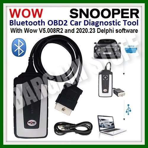 WOW Snooper CDP With V5.008 R2 Software and Delphi 2020.23 Software Bluetooth Diagnostic Scanner