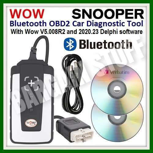 WOW Snooper CDP With V5.008 R2 Software and Delphi 2020.23 Software Bluetooth Diagnostic Scanner