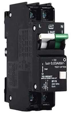 CBI Earth Leakage 1 Pole + Neutral 63A 6kA 240V with Overload Protection QF17A63