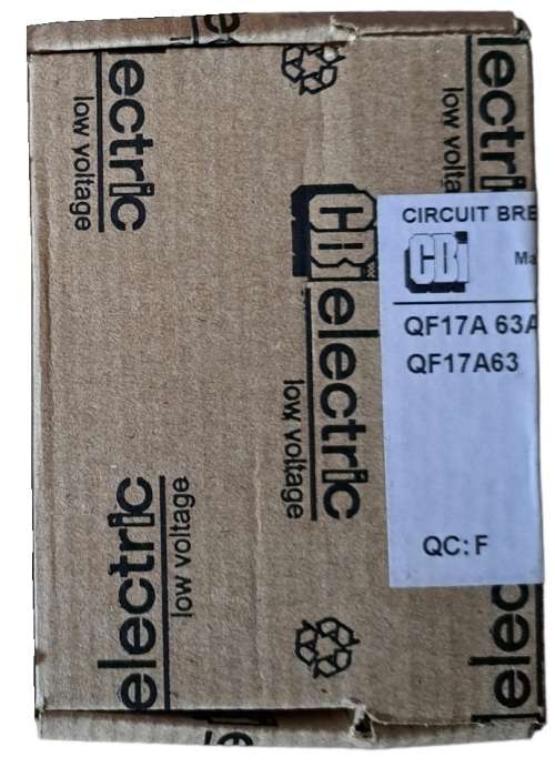 CBI Earth Leakage 1 Pole + Neutral 63A 6kA 240V with Overload Protection QF17A63