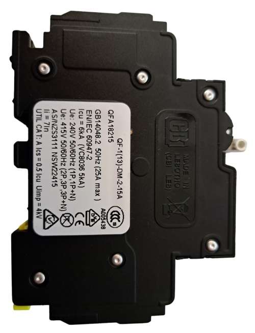 CBI Circuit Breaker 1 Pole Curve 2 15A 6kA 240V QFA18215
