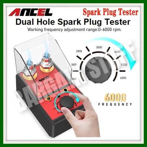 Ancel Automotive Spark Plug Tester Double Hole
