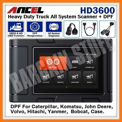 Ancel HD3600 Heavy Duty Truck Scanner OE-level Full System Diagnostic Tool With DPF