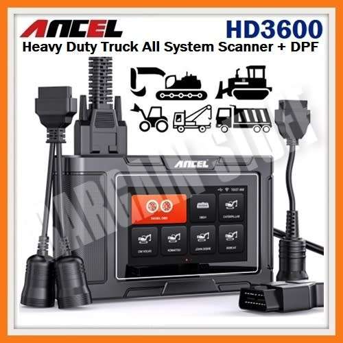 Ancel HD3600 Heavy Duty Truck Scanner OE-level Full System Diagnostic Tool With DPF