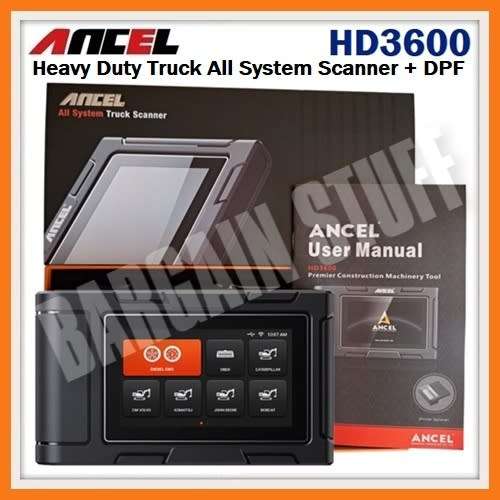 Ancel HD3600 Heavy Duty Truck Scanner OE-level Full System Diagnostic Tool With DPF