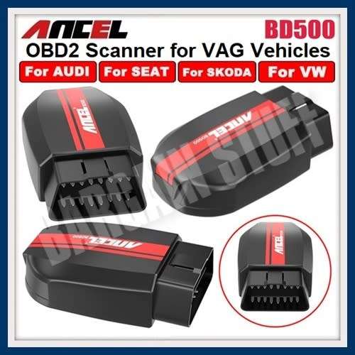 Ancel BD500 All System OBD2 Scanner Compatible for VW, Audi, Seat, Skoda Dongle