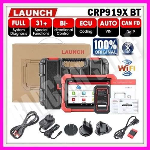 Launch CRP919X BT Full System Car Diagnostic Tool with 31+ Special Services + ECU Coding Active Test
