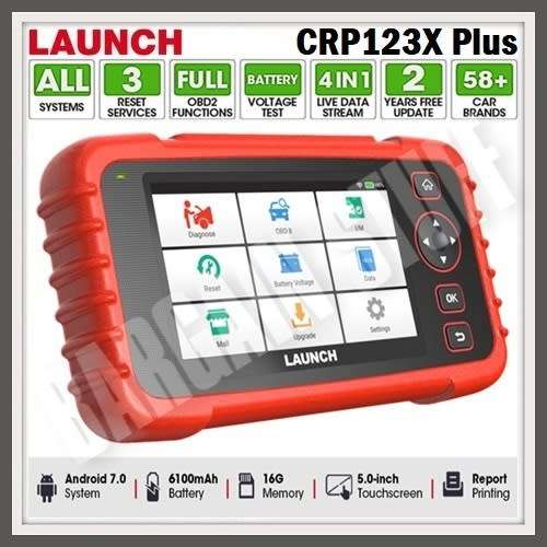 Launch CRP123X Plus All System OBD2 Scanner with 3 Reset Functions