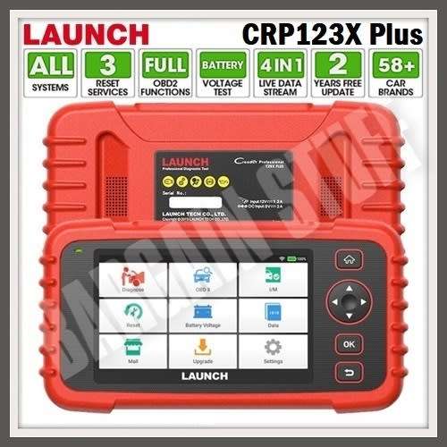 Launch CRP123X Plus All System OBD2 Scanner with 3 Reset Functions